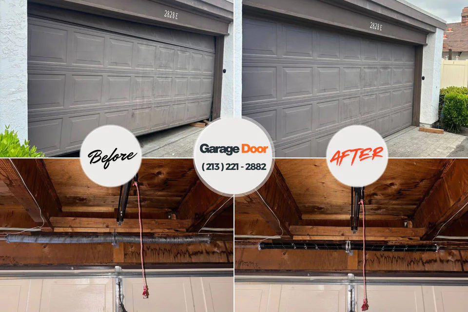 Before and after: garage door repair near me Lake Panasoffkee